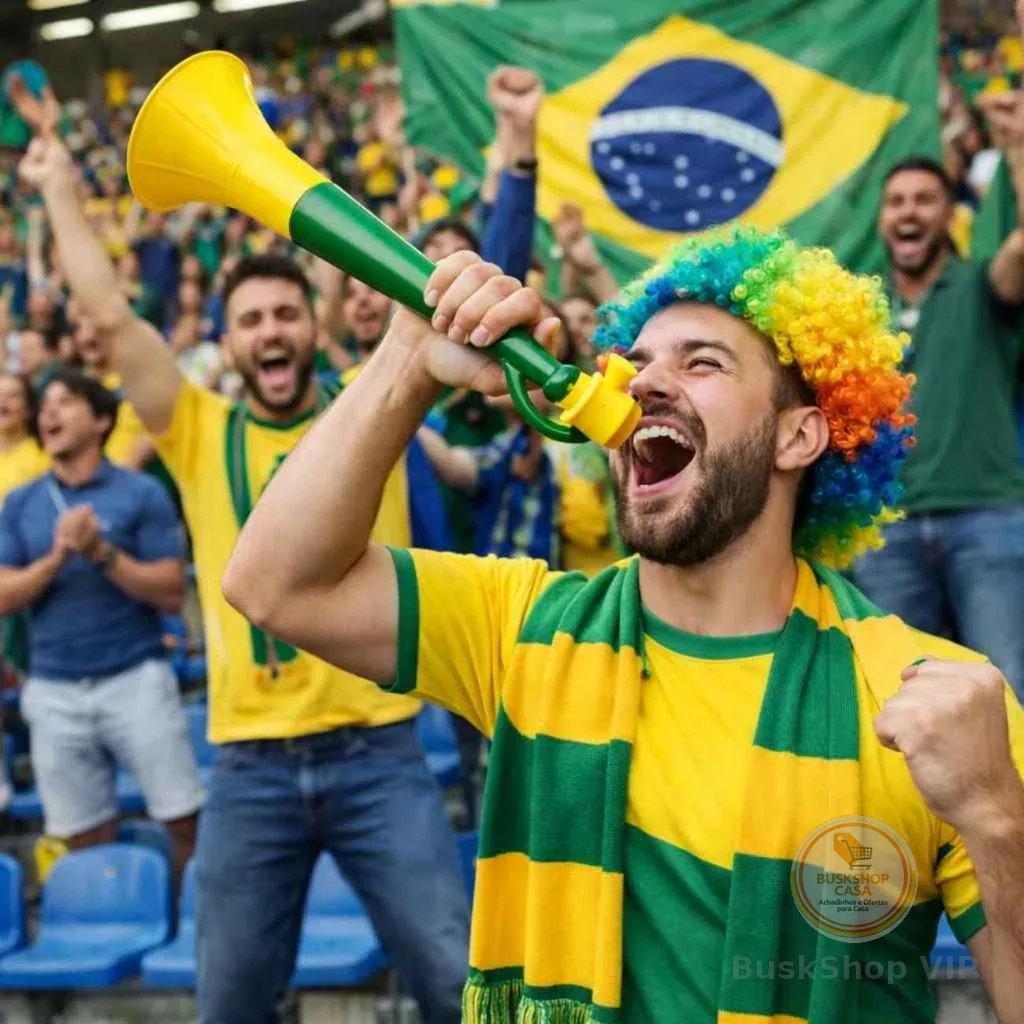 ✅ Som alto e vibrante ✅ Perfeita para torcer ✅ Tamanho gigante 41cm