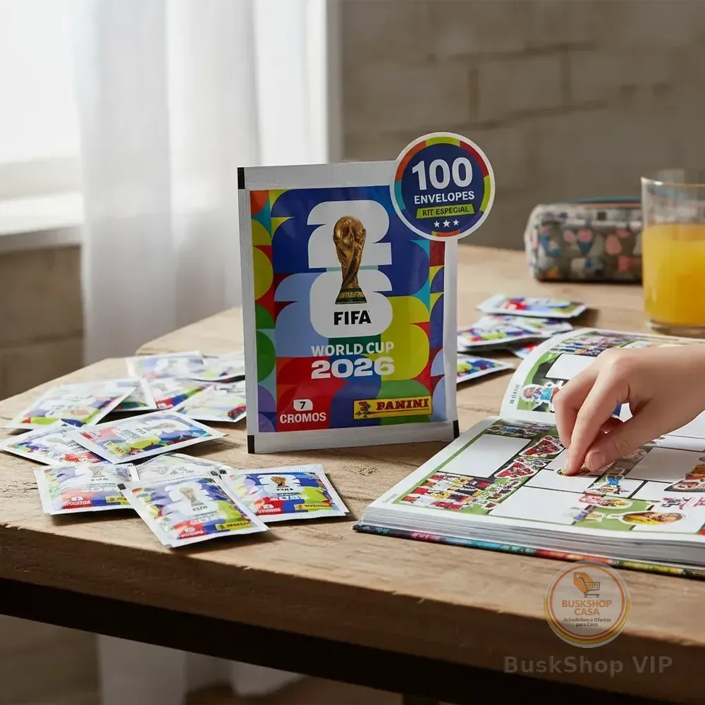 Copa Do Mundo Panini Kit 700 Figurinhas 2026 100 Envelopes Copa Do Mundo 2026 100