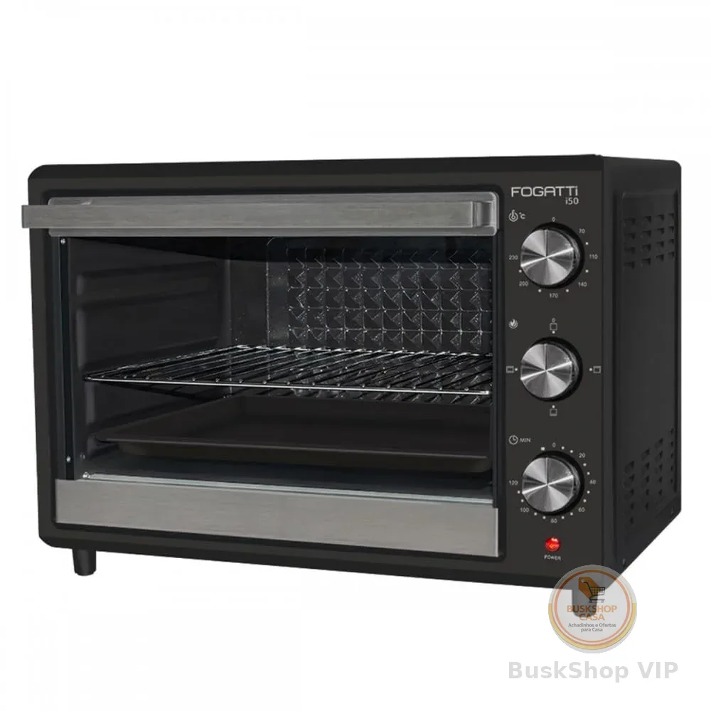 FORNO ELETRICO FOGATTI i50 PRETO 127v
