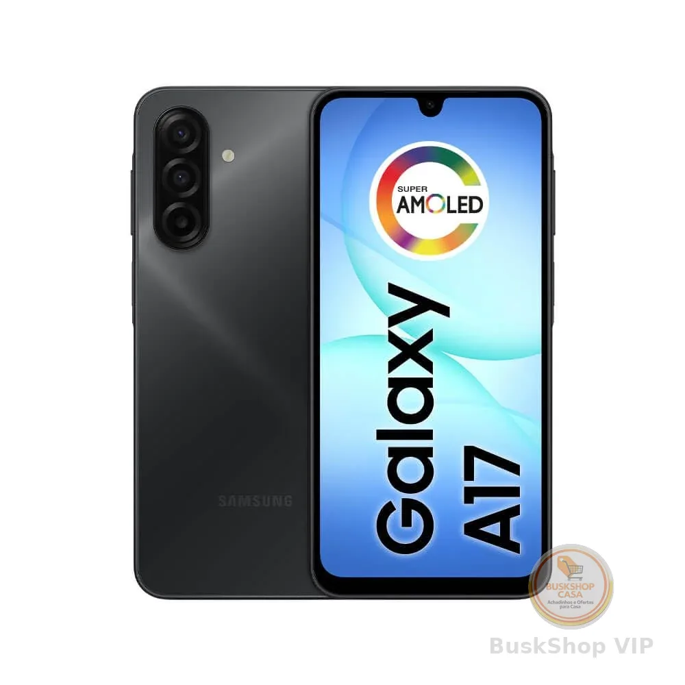 Celular Samsung Galaxy A17, 256GB, 8GB, 50MP Tela 6.7", IP54 - Preto