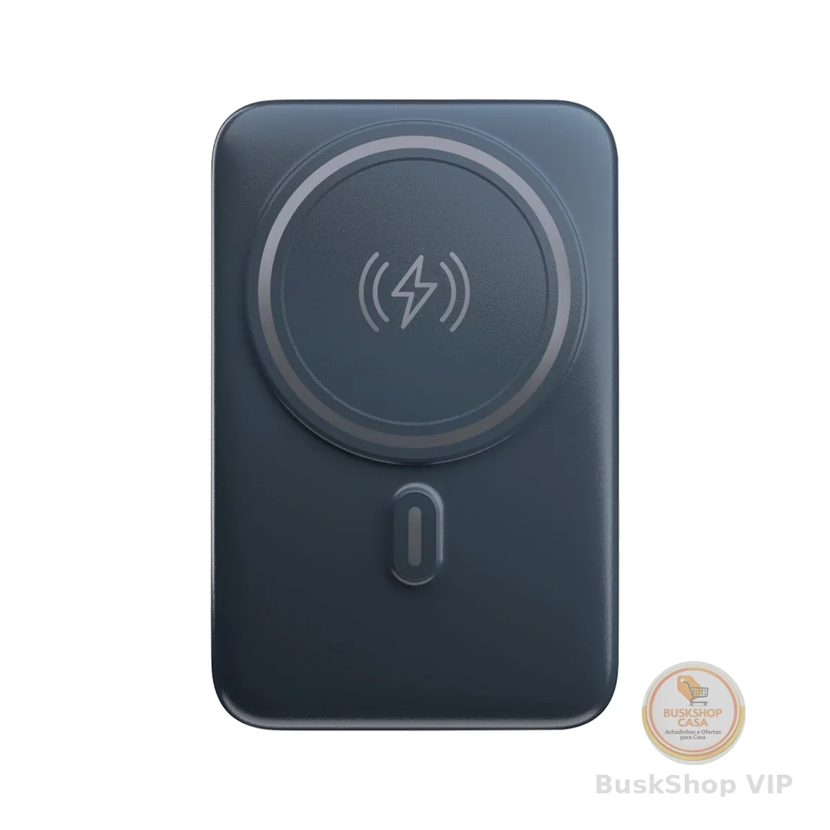 Geonav Power Bank, Carregador Portátil Universal por Indução 10.000mAh, Carregamento rápido*, Suporte Dobrável, Compatível com MagSafe®, PB10MAGSG, Cinza