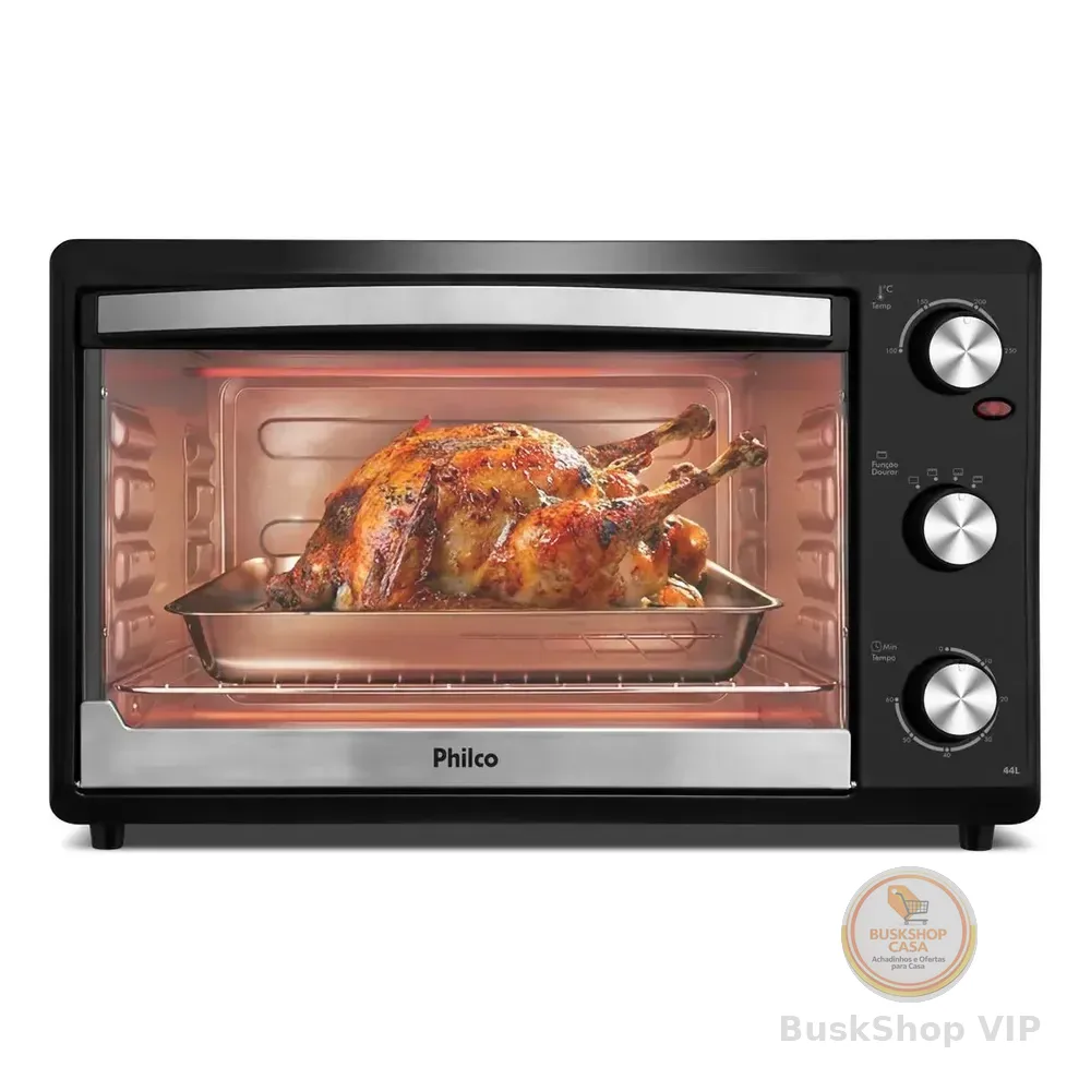 Forno Elétrico Philco 44l Preto Dupla Resistência Pfe44p 127v