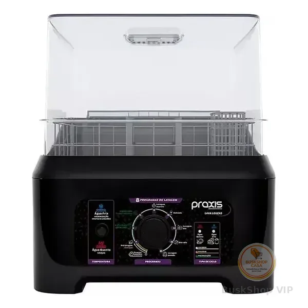 Lava Louças Praxis Portátil Llpp Semi-automática Preto 127v