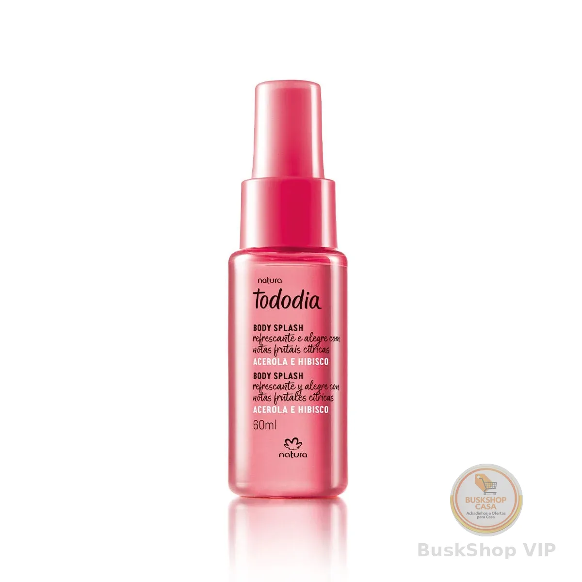Body Splash Desodorante Colônia Tododia Acerola e Hibisco Miniatura 60 ml