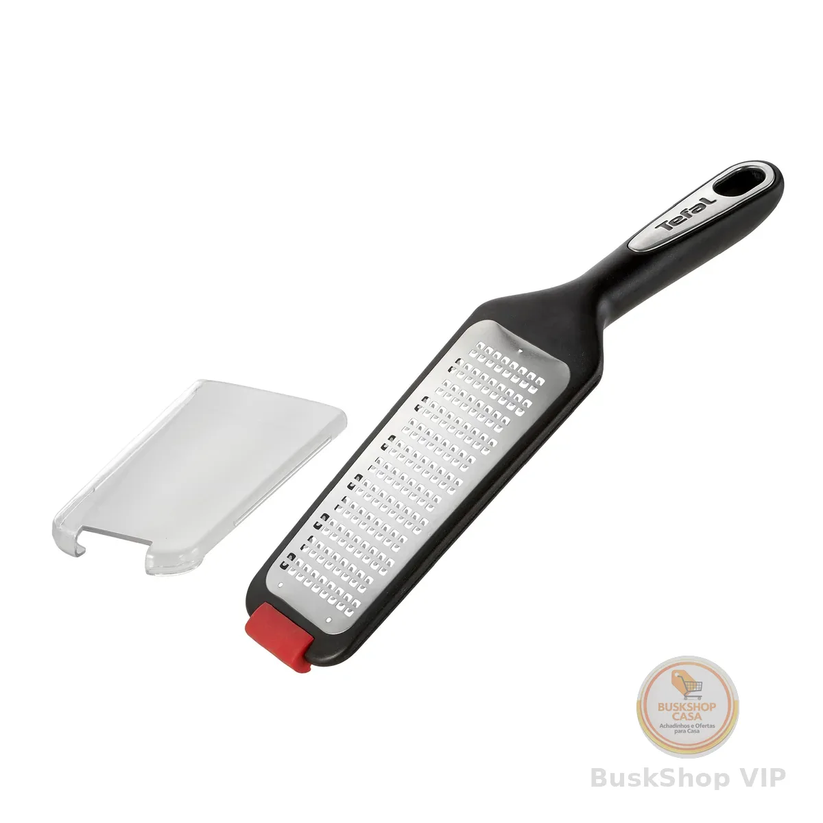 Tefal Ingenio Ralador Inox Dupla Lâmina Bidirecional Base Antiderrapante Tampa Protetora Resistente 230°C Lava-Louças
