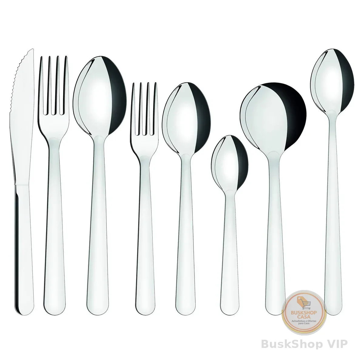 Faqueiro Aço Inox Tramontina Malibu 74 peças