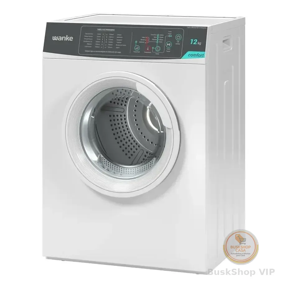 Secadora De Roupa De Piso Wanke 12kg Comfort Branca White 127v