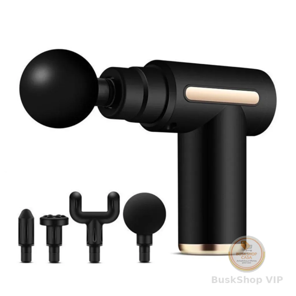 Massageador Pistol Elétrico Alta Frequência Profissional Muscular Relaxamento Portátil