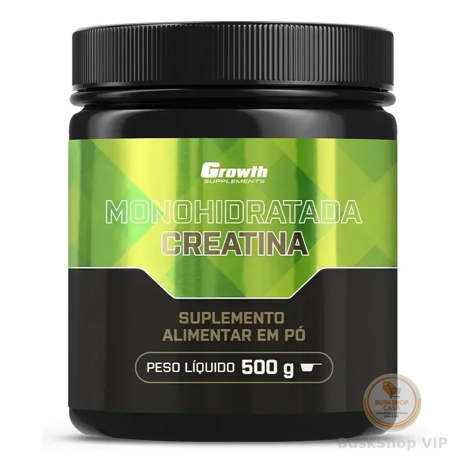 Creatina Monohidratada 500g Growth Supplements - Sem Sabor Em Pó