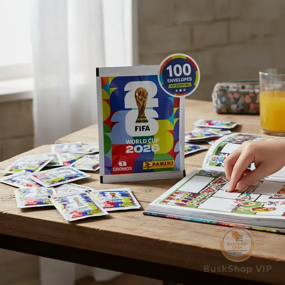 Copa Do Mundo Fifa 2026 Kit 100 Envelopes 700 Figurinhas Copa Do Mundo 2026 100