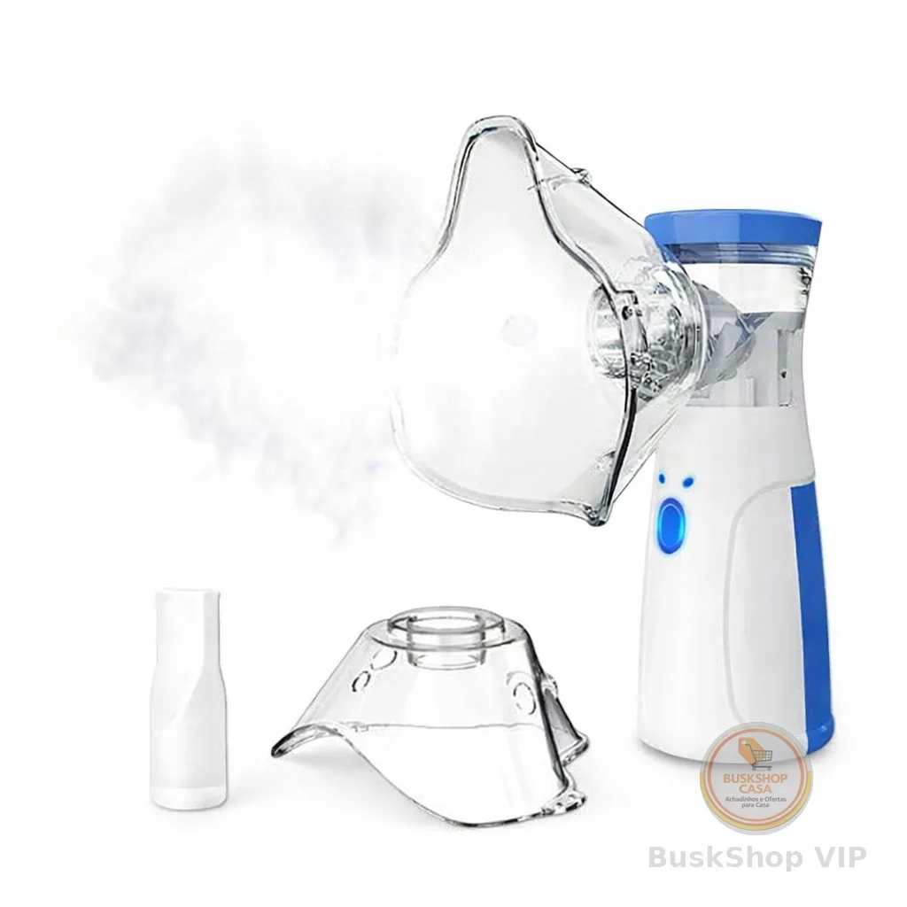 Inalador Nebulizador Ultrassônico Portátil Para Crianças E Adultos Silencioso Aparelho Compacto Sem Fio Bivolt