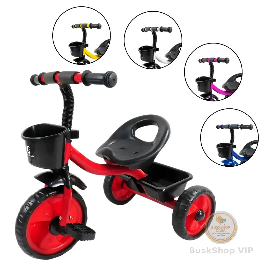 Triciclo Infantil com Pedal Atentu Motoca Passeio Menino Brinquedo