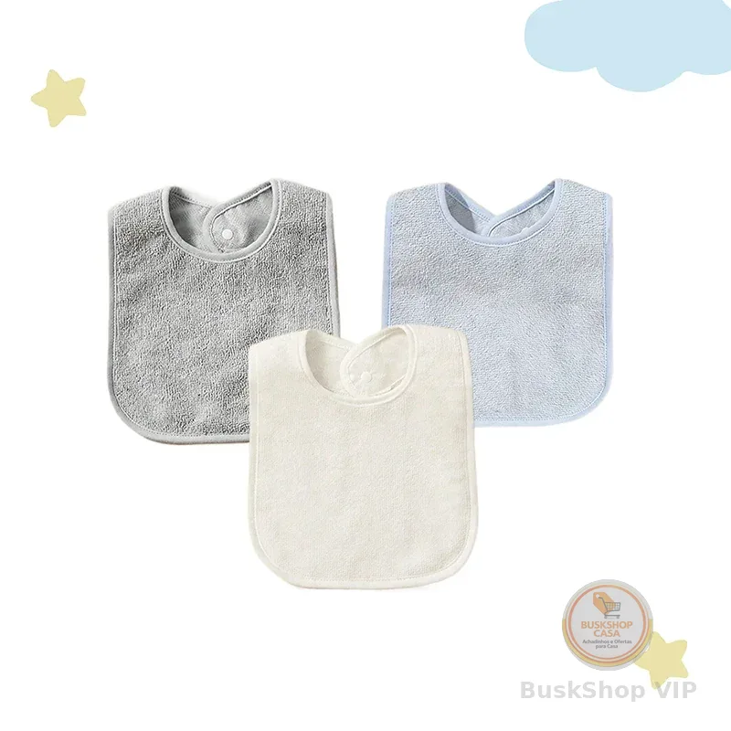 4 unidades/3 unidades babadores de alimentação para bebês meninas meninos cor sólida toalha à prova d'água crianças bandanas panos para arrotar