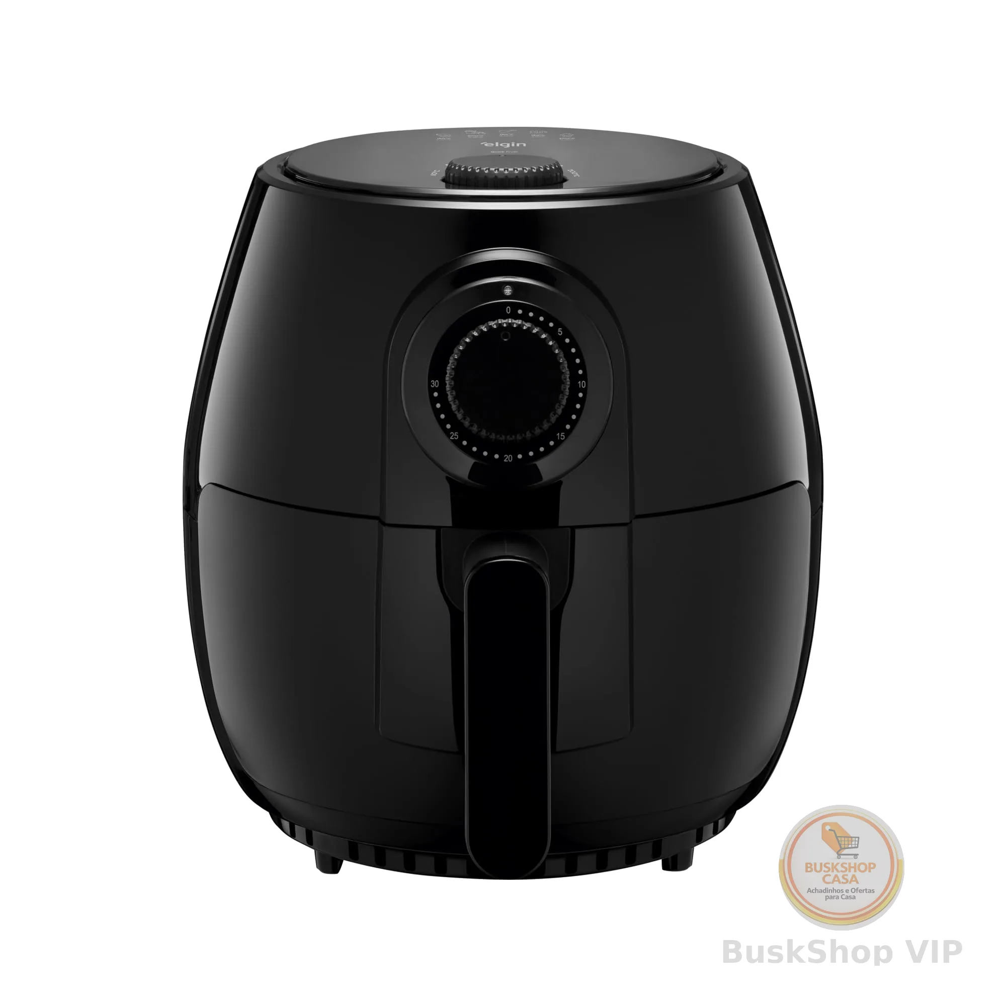 Fritadeira Elétrica Quick Fryer Elgin 4 Litros Preta com cesta removível 220V - Airfryer