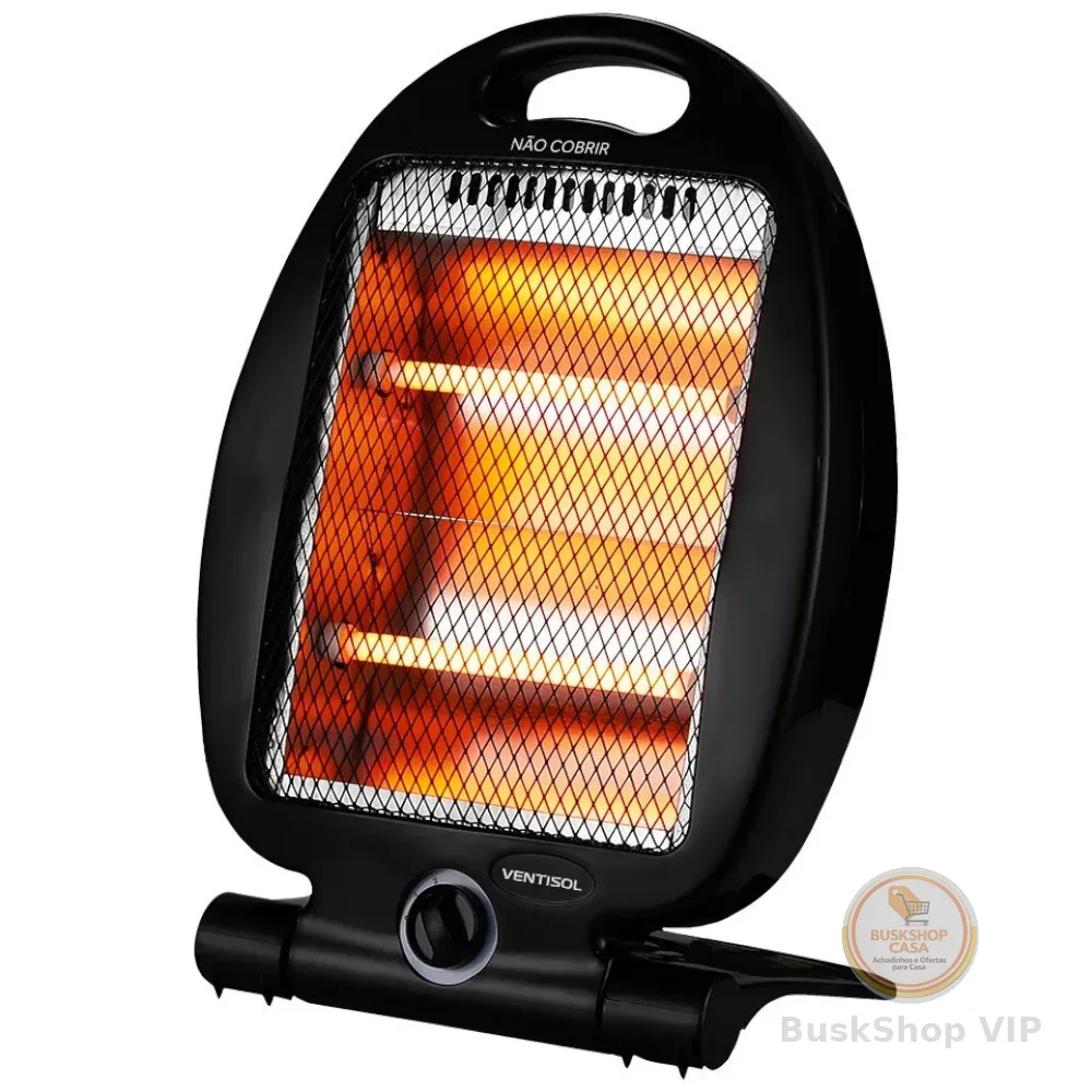 Aquecedor elétrico 800W quartzo 2 em 1 com 2 níveis de aquecimento AQ02I - Ventisol