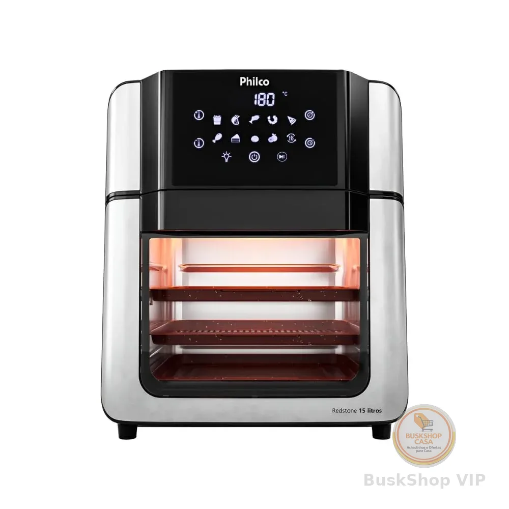 Fritadeira Air Fryer Oven Philco 15L Painel Digital PAF15A 127V