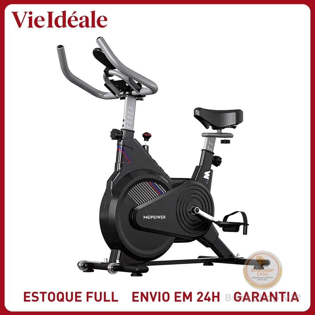 Bicicleta Ergométrica Compacta e Silenciosa - Bike Spinning para Apartamento, 150kg