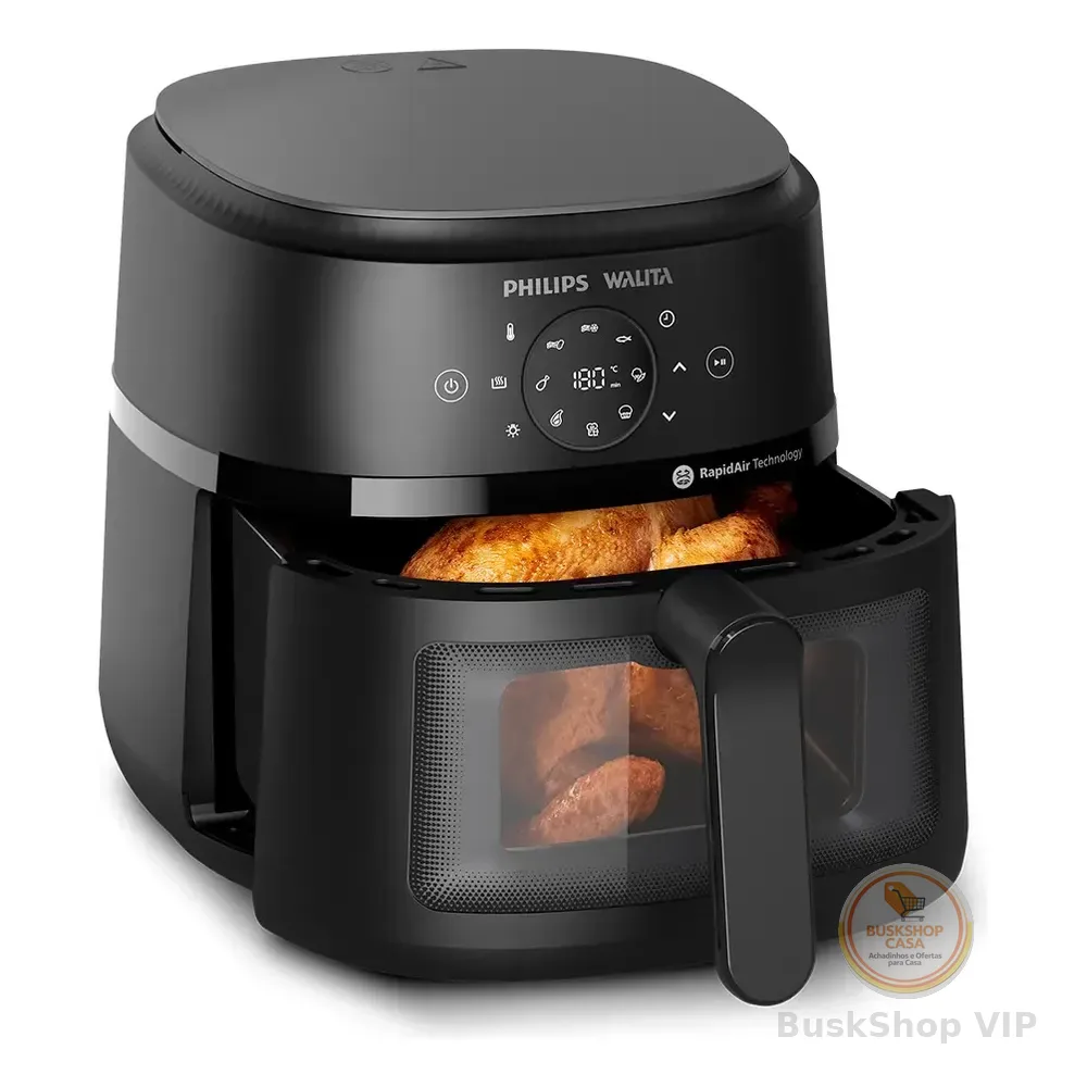 Fritadeira Airfryer Digital Philips Walita Na230/00 Preto 127v