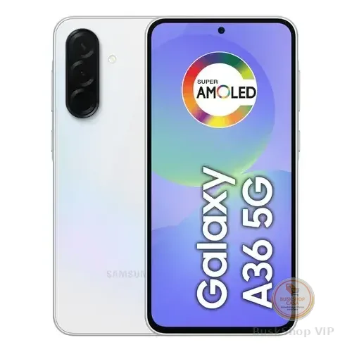 Smartphone Samsung Galaxy A36 5g 128gb 6gb Ram Câmera Tripla De Até 50mp Selfie De 12mp Ip67 Super Amoled 6.7'' Nfc Recursos Ai Android E Segurança Snapdragon - Branco