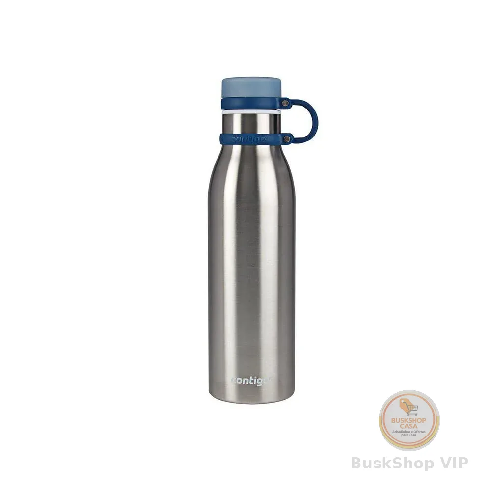 Garrafa Térmica Inox Parede Dupla Matterhorn 591ml Azul Mônaco Contigo