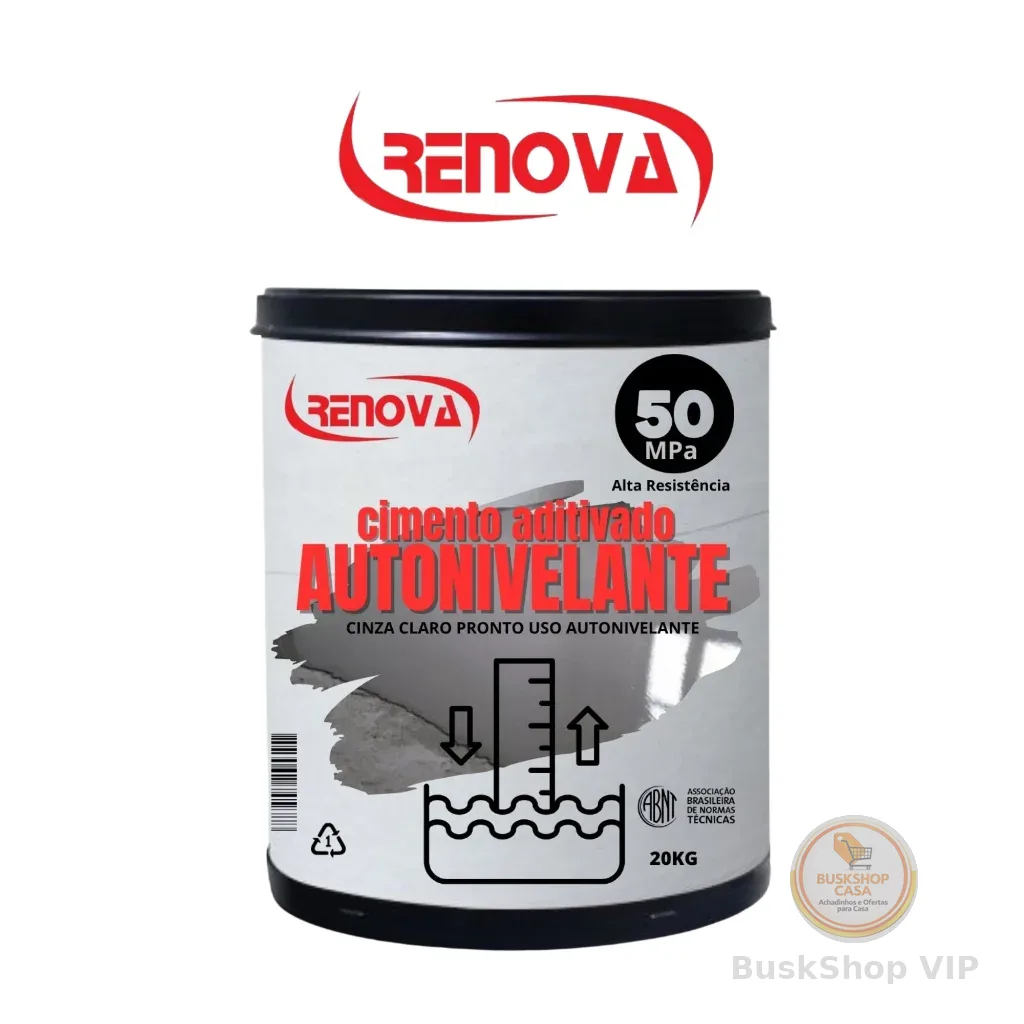 Autonivelante kit 20kg com resina RENOVA NIVELA MAIS RAPIDO