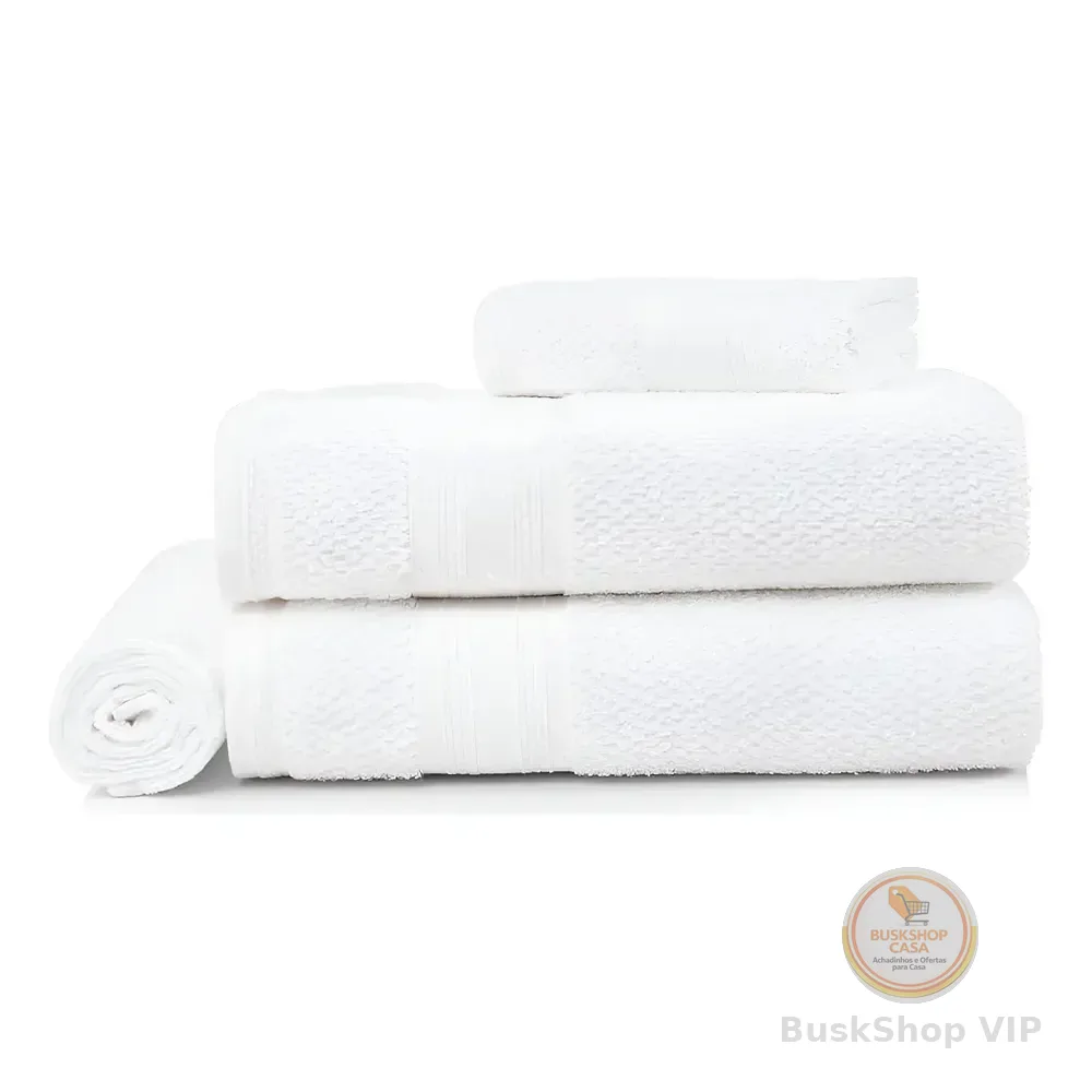 Karsten Empire Fio Cardado Jogo De Banho Cor Branco Liso