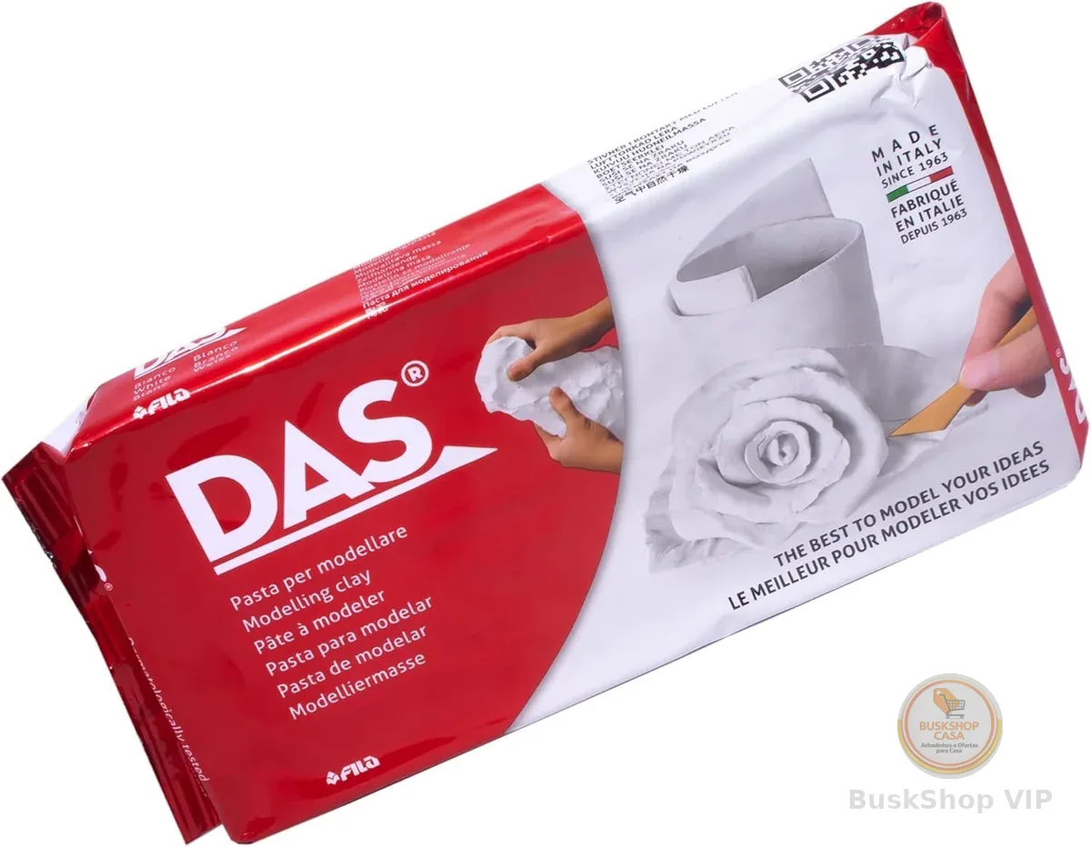 DAS, Massa para Modelar, Branco, 1Kg