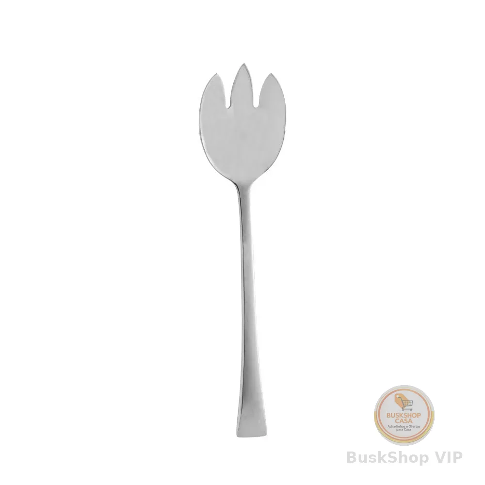 WOLFF - Conjunto 2 Peças Colher e Garfo para Salada de Aço Inox Berna