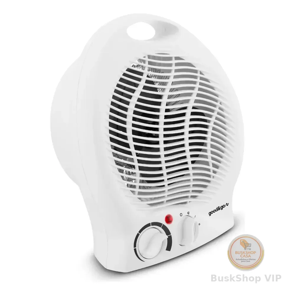 Aquecedor Elétrico 1500w Portátil Branco Good&go Termoventilador 127v