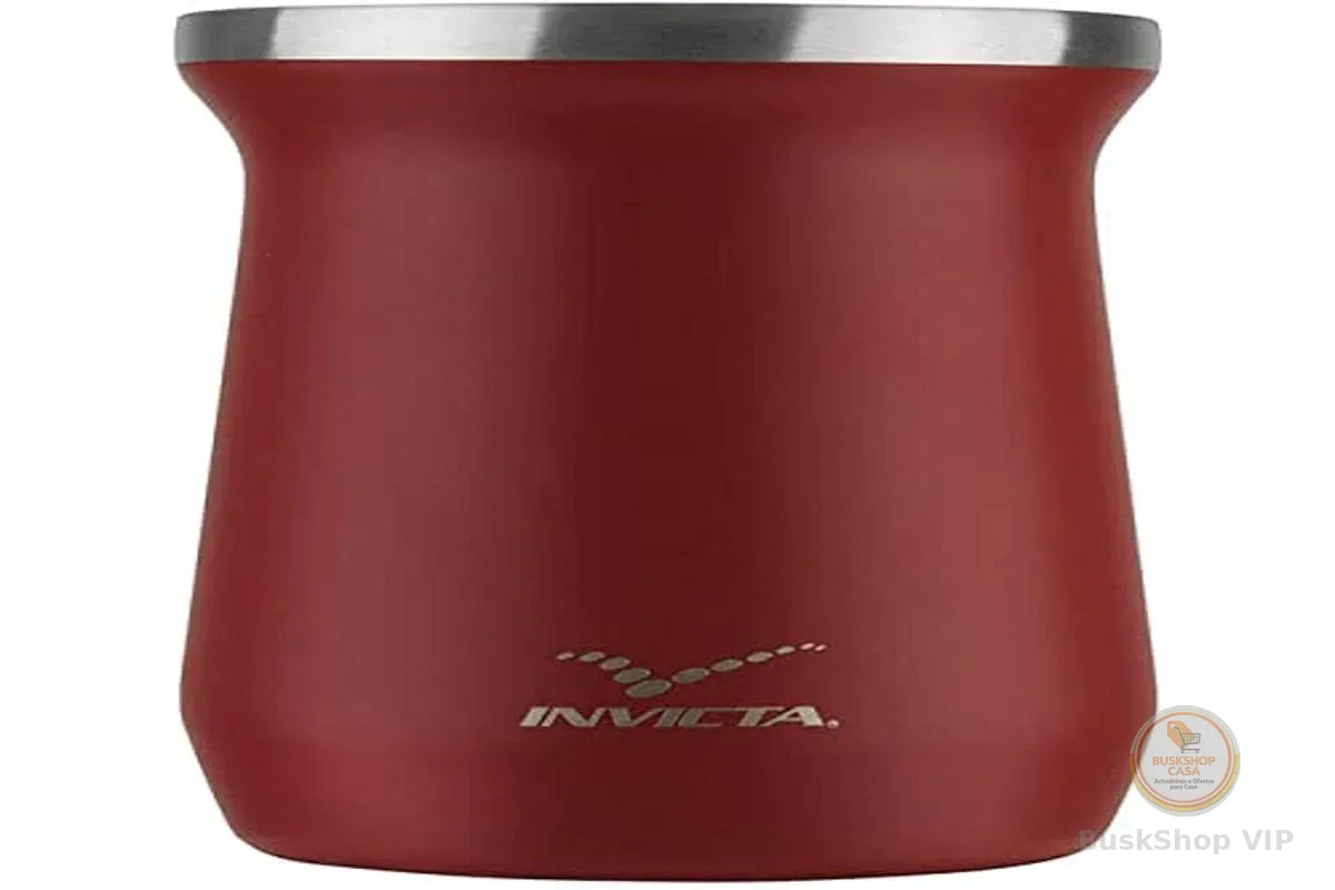 Cuia Térmica 250ml Vermelho Invicta