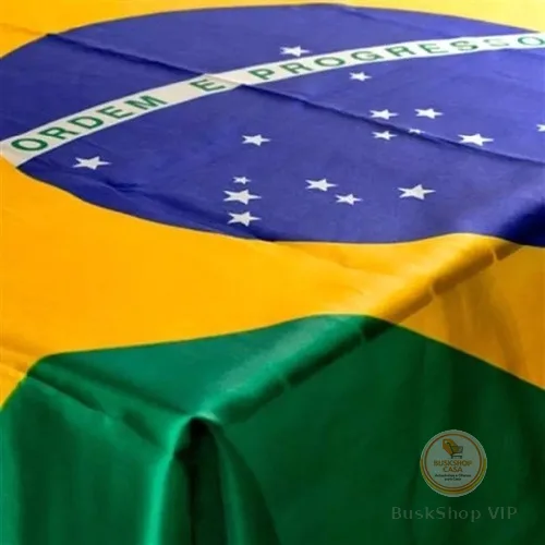 Bandeira do Brasil 1,50m x 0,95m – Com Espaço para Haste | Copa do Mundo | Orgulho Nacional