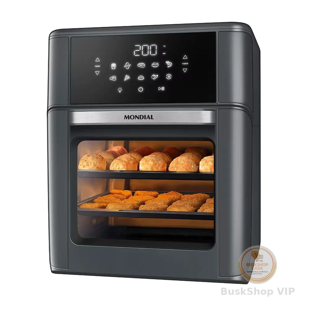 Fritadeira Air Fryer Oven AFON-12L-FG 12L Digital 2000W Mondial
