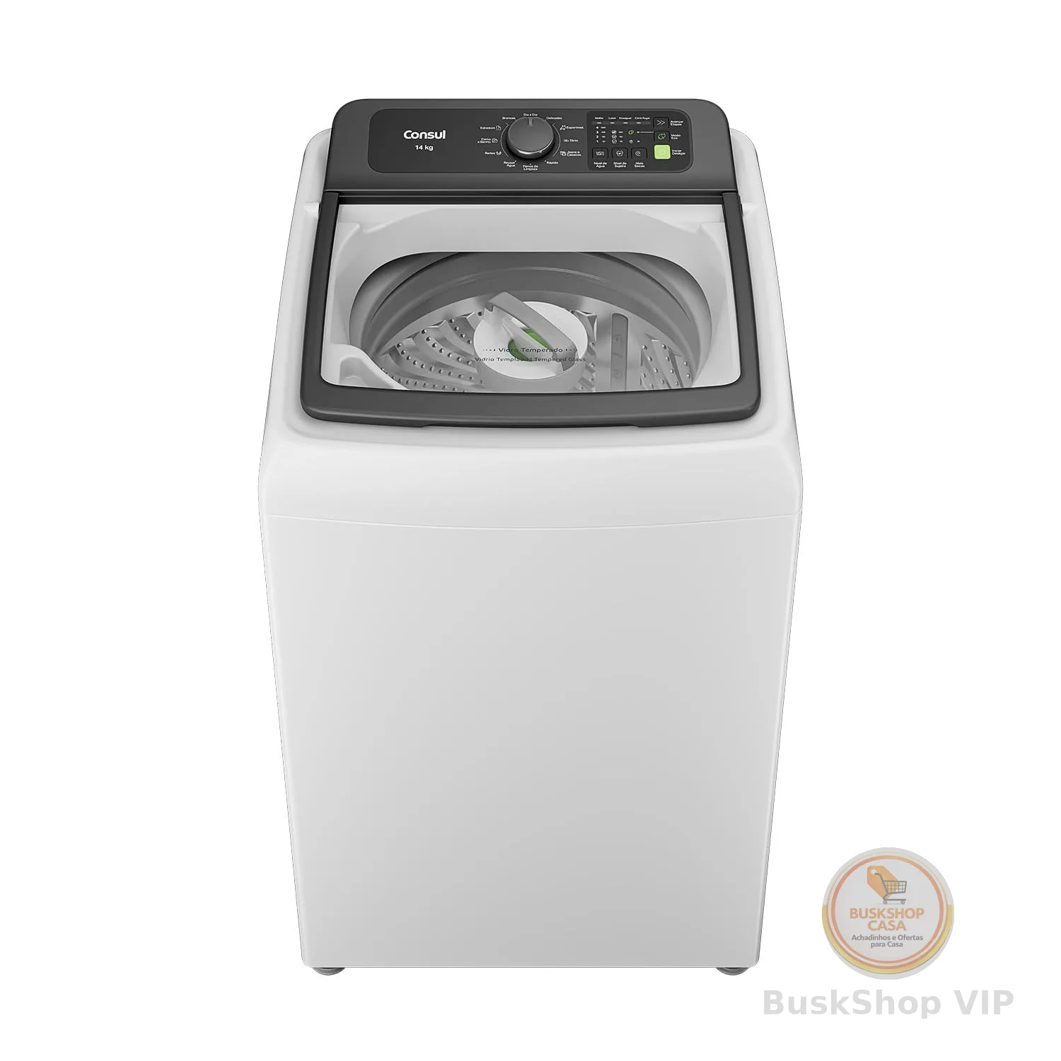 Máquina de Lavar 14kg Branca Consul com Modo Eco - CWN14AB 110v