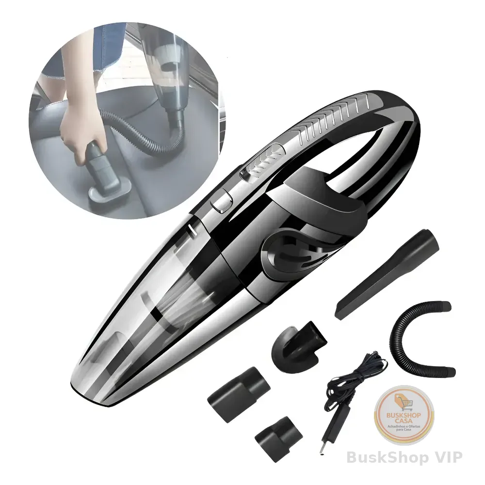 Aspirador De Mão Portátil Automotivo Carro Sofá Compacto Usb Cor Preto Oasis Oih-2905 127/220v
