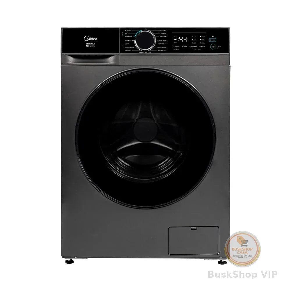 Lava e Seca 10,5kg Titanium Inverter Midea