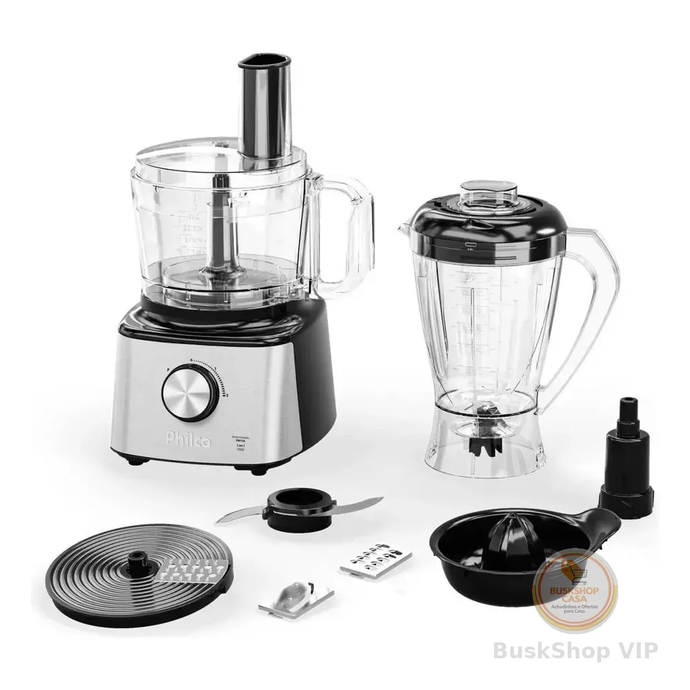 Multiprocessador 1000w 5 Em 1 Pmp10a Cor Preto Philco 220v