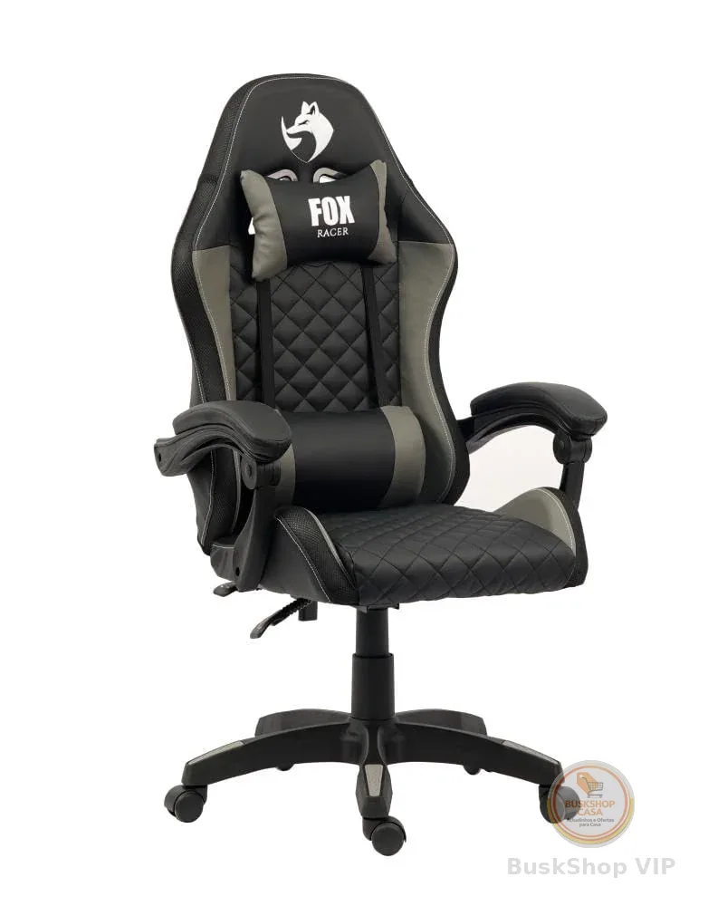 Cadeira Gamer Fox Racer Vulpes Cinza WZ-318