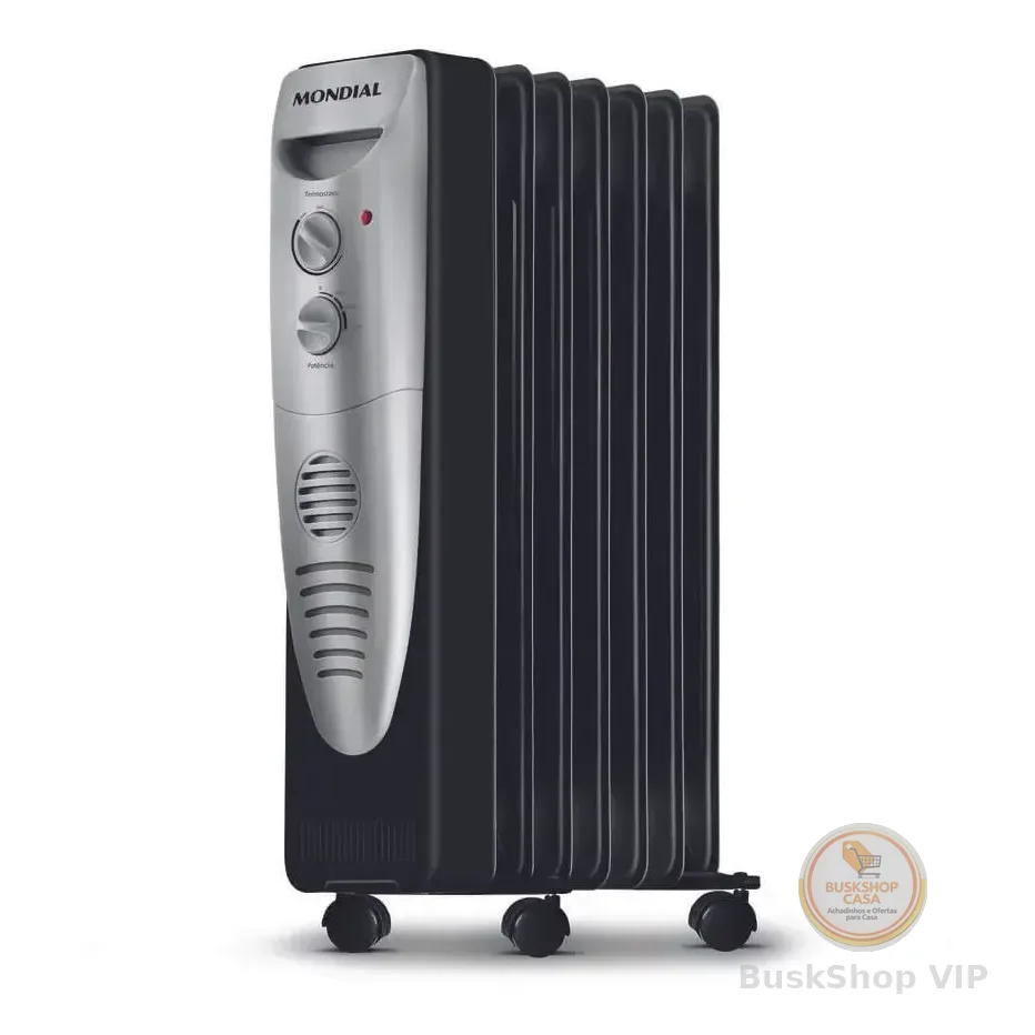Aquecedor A Óleo Mondial A-06 Cor Preto/cinza 127v