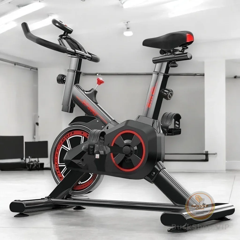 Bicicleta Spinning Ergométrica Para Exercícios Com Monitor Profissional Sport Suporta até 120kg