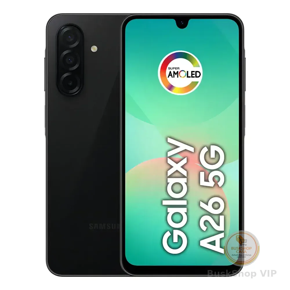Celular Samsung Galaxy A26 5g 256gb, 8gb Ram, Câmera De 50mp, Ip67, Tela Super Amoled 6.7 , Nfc - Preto
