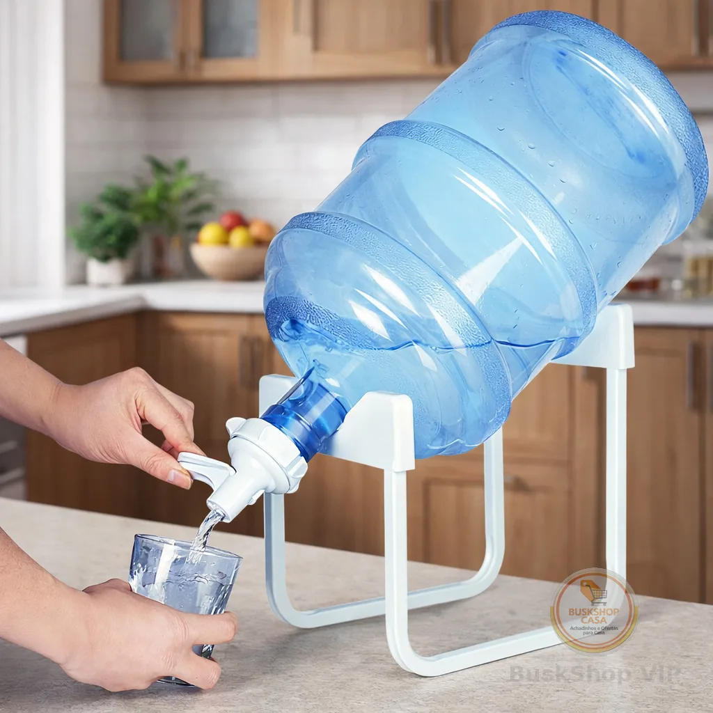 Suporte Para Galão Filtro de Água Removivel Bebedouro De Água Potável 20 Litros Torneira
