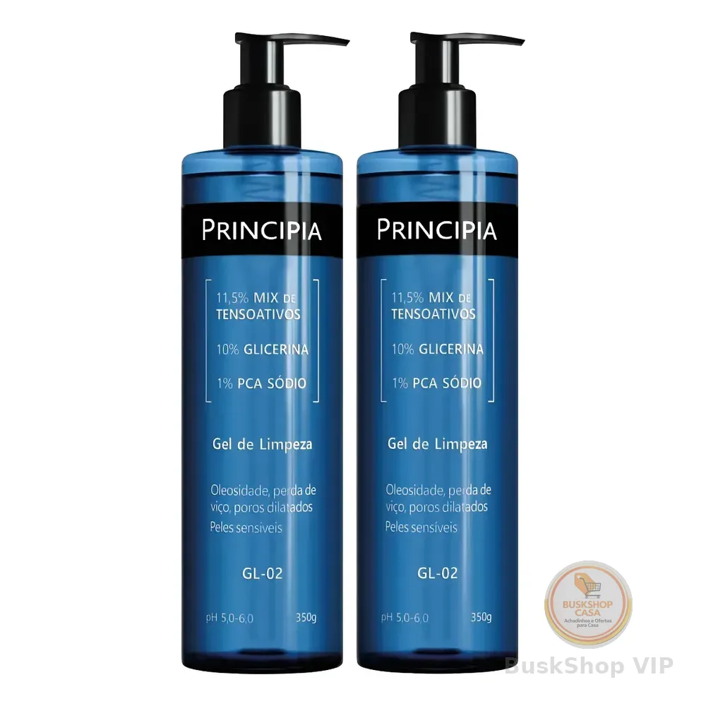 Principia Kit C/ 2 Gel De Limpeza Facial Gl-02 Todo Tipo De Pele Dia/noite