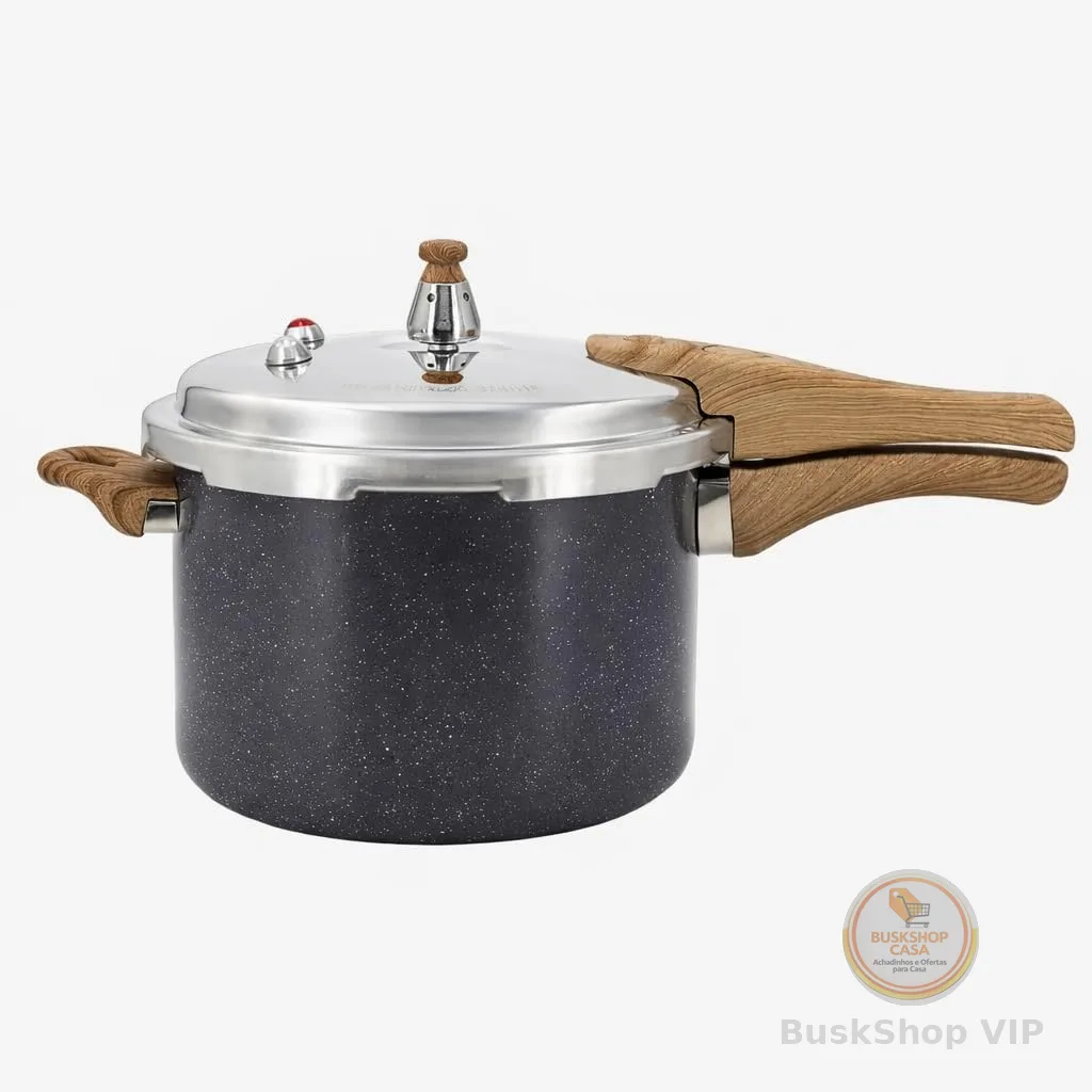 Panela De Pressão Indução Com Revestimento Antiaderente Tuut 4,2l (Granite)