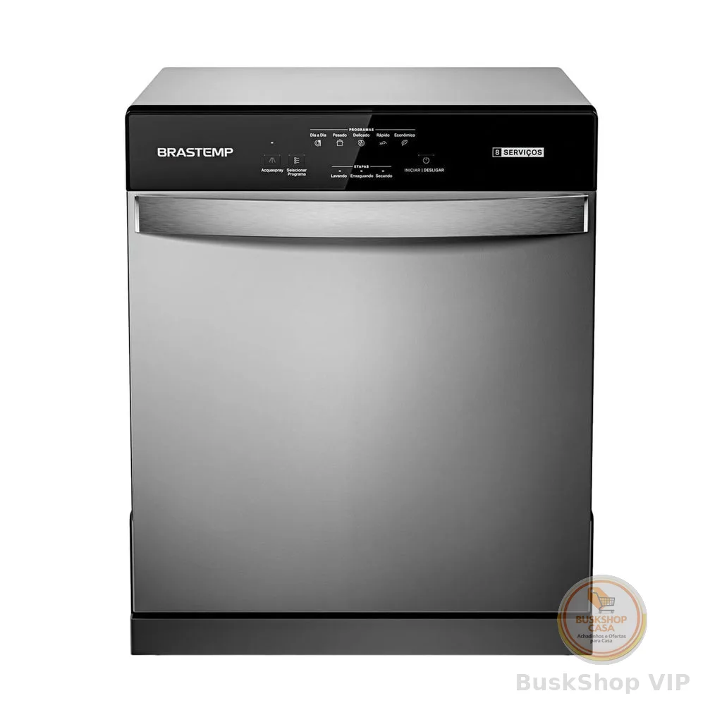 Lava Louças 8 Serviços Brastemp Cinza - BLF08BS