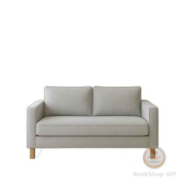 Sofá 2 Lugares 1,70M Siena Luxo Essência Escandinava Cor:Cinza