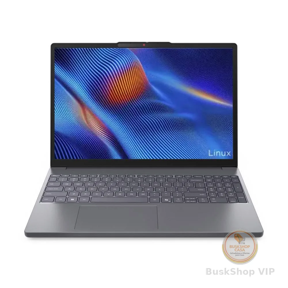 Notebook Lenovo IdeaPad Slim 3 15IRU10 Intel Core 3 100U 8GB 256GB SSD Linux 15.3" - 83NUS00000 Luna Grey