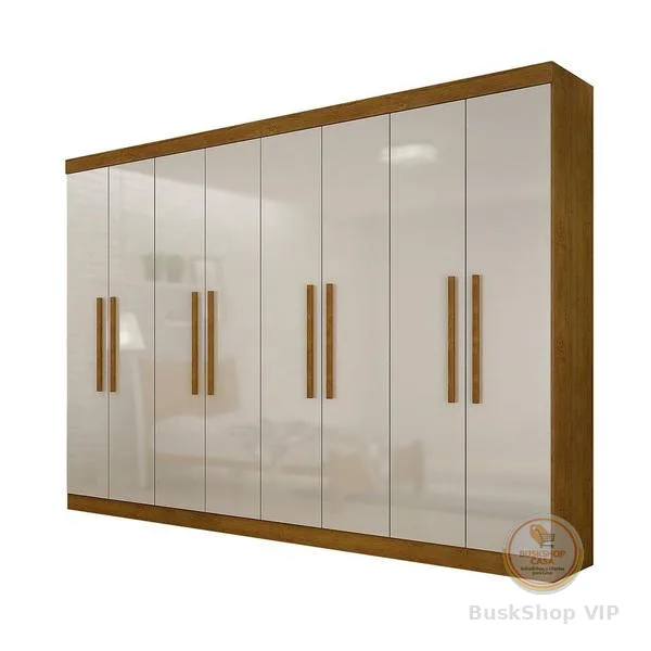 Guarda Roupa Casal Hera MDF 8 Portas e 4 Gavetas Rufato
