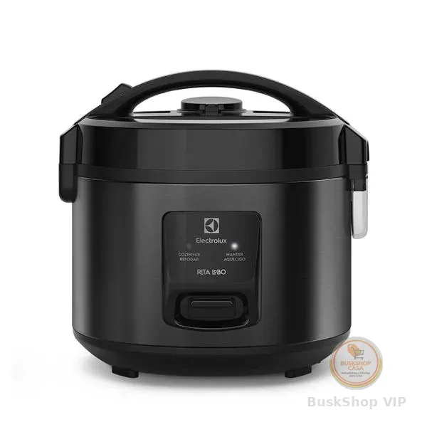 Panela de Arroz Elétrica Electrolux por Rita Lobo 2L Preta Efficient Visor Glass (ERC10)
