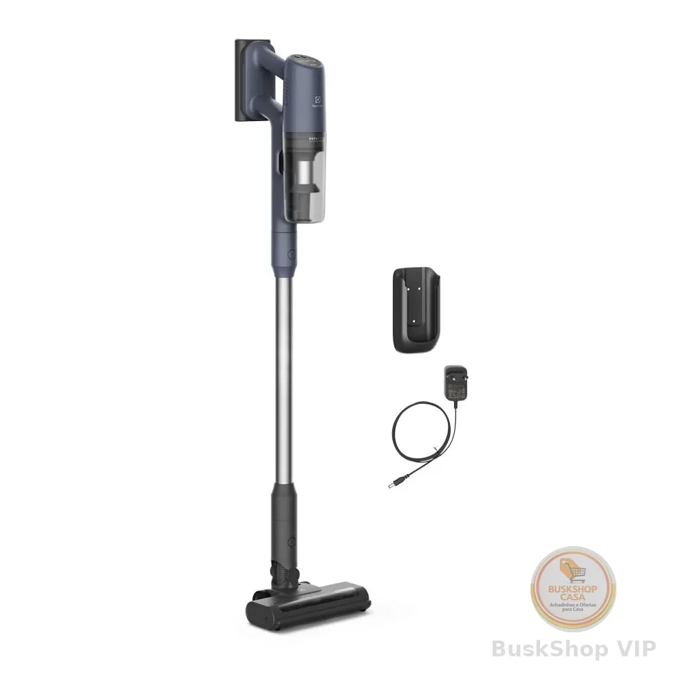 Electrolux Aspirador de Pó Vertical Sem Fio Ergorapido Experience 3 em 1 Cyclonic Power 30 min Azul PTEC101 Bivolt