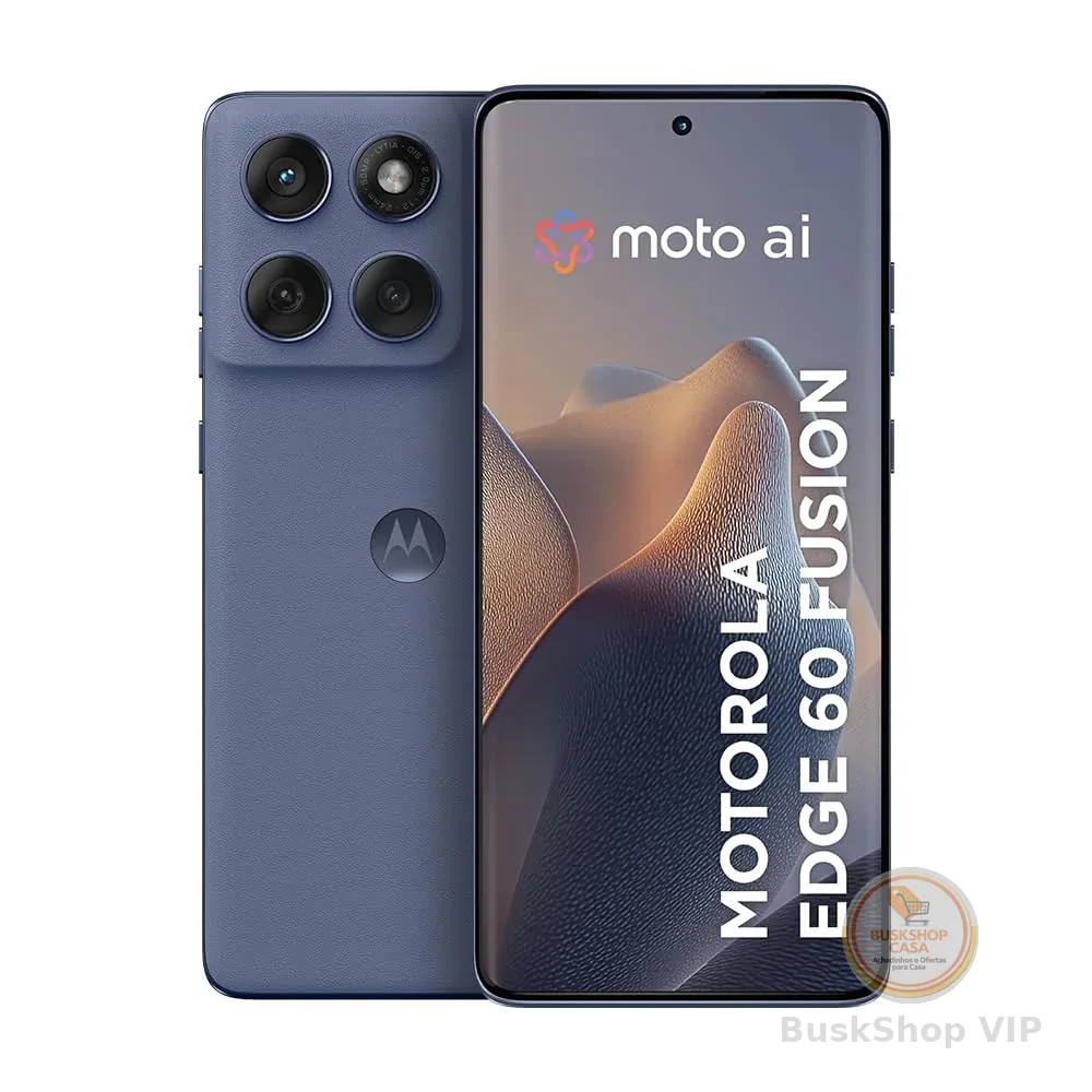 Smartphone Motorola Edge 60 Fusion 5G - 16GB (8GB RAM+8GB Ram Boost) 50MP Sony AI Camera IP68 NFC - Cinza